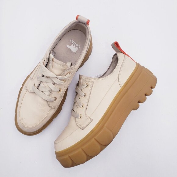 Sorel Shoes - Sorel Women's Caribou X Waterproof Platform Sneaker Shoe Cream Size 8.5